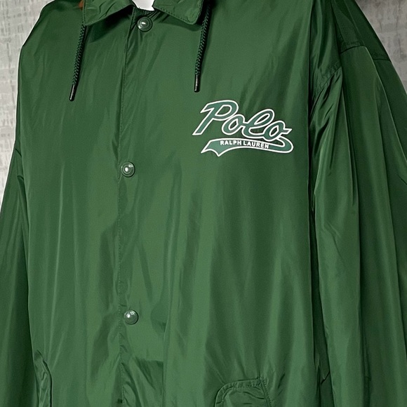 SOLD NWT XL Polo Ralph Lauren Light Weight Jacket Coat Hooded Green - Picture 4 of 12